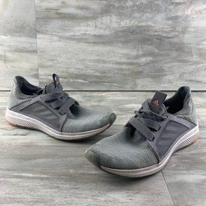SOLD Adidas Womens Edge Lux BW1171 Pink Gray Running Shoes Lace Up Low Top Size